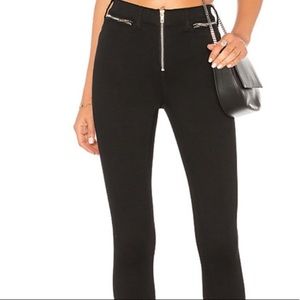 Dr. Denim Black Skinny Jeans w/Zippers, Revolve